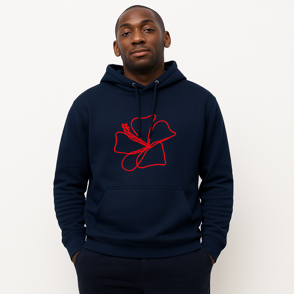 Herren Boxy Hoodie aus Baumwoll-Polyester Mix