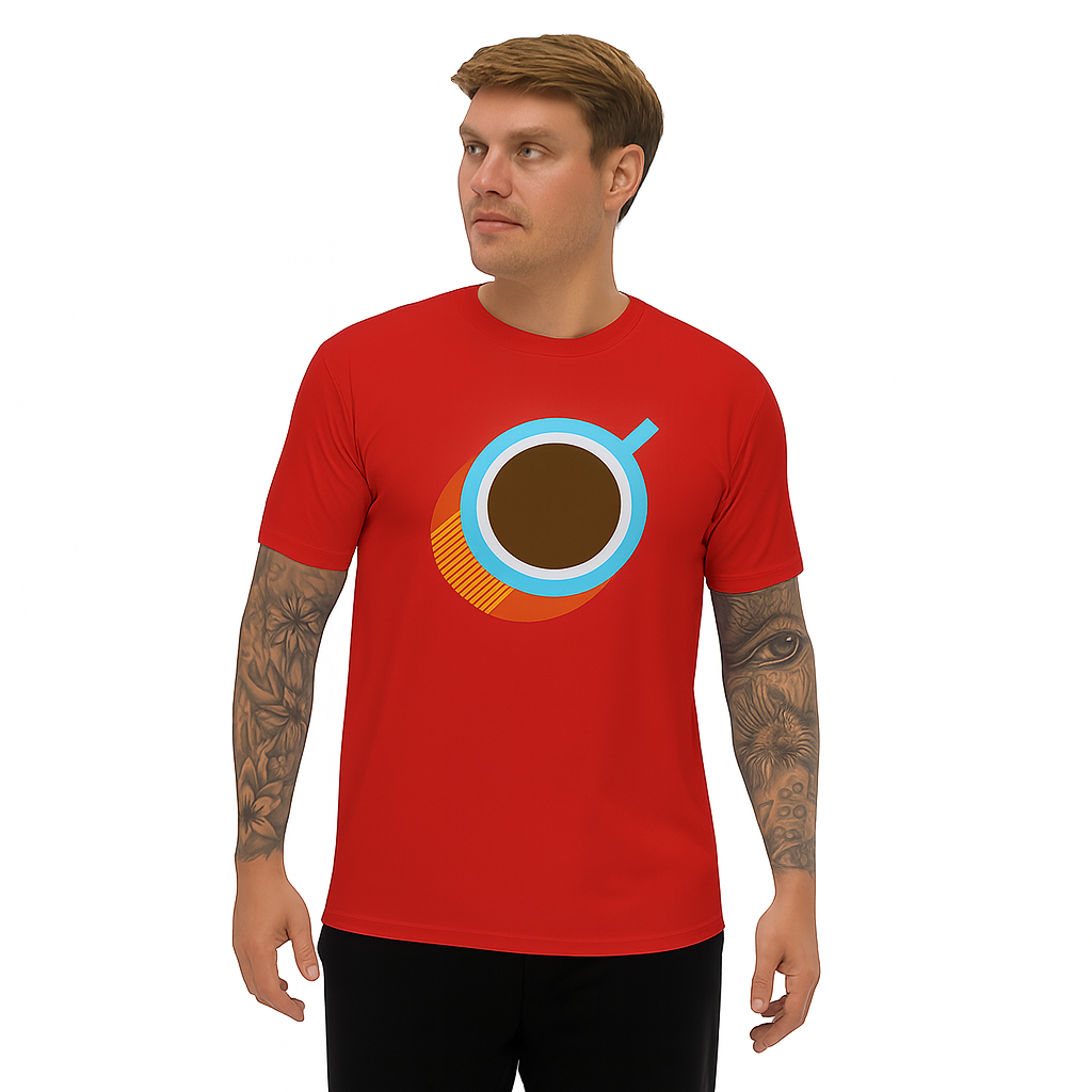 Herren Oversized T-Shirt aus Baumwolle mit Grafikdruck